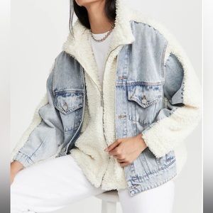 Blanknyc shearling denim jacket